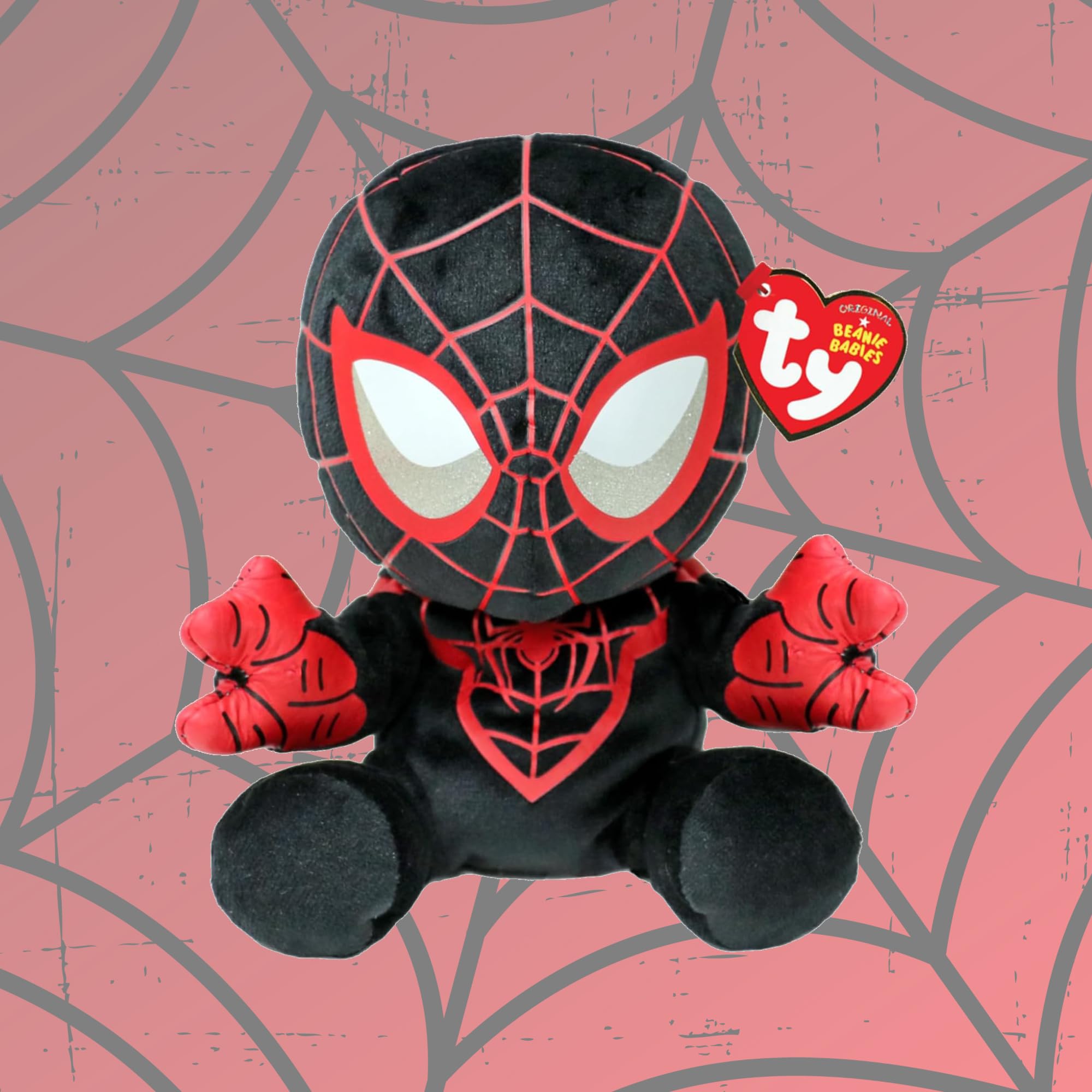TY Marvel Multipack Spiderman & Miles Morales Beanie Babies – Weiche Plüschtiere für Kinder, Babyspielzeug, Sammelbare Kuscheltiere, Plüschfiguren für Kinder