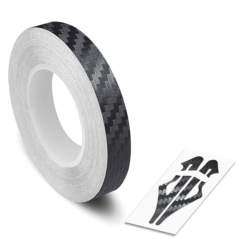 Fita adesiva de vinil para friso decorativo AutoXpress Motors Group CARBON FIBER BLACK 9 mm – 9,80 m