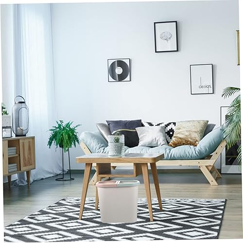 Miniatura 9 de Cubo de dos compartimentos para oficina, hogar, hotel, escuela, blanco, pedal, fácil de combinar