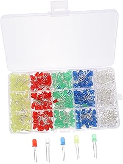 OSALADI 500 Pcs 1 Box Led Diode Lights Assortment Kit Exquisite Lamp Accessories Light- Emitting Diodes Diode Bulb Kit Glow Accessories Electronics Accessories Fine Plastic