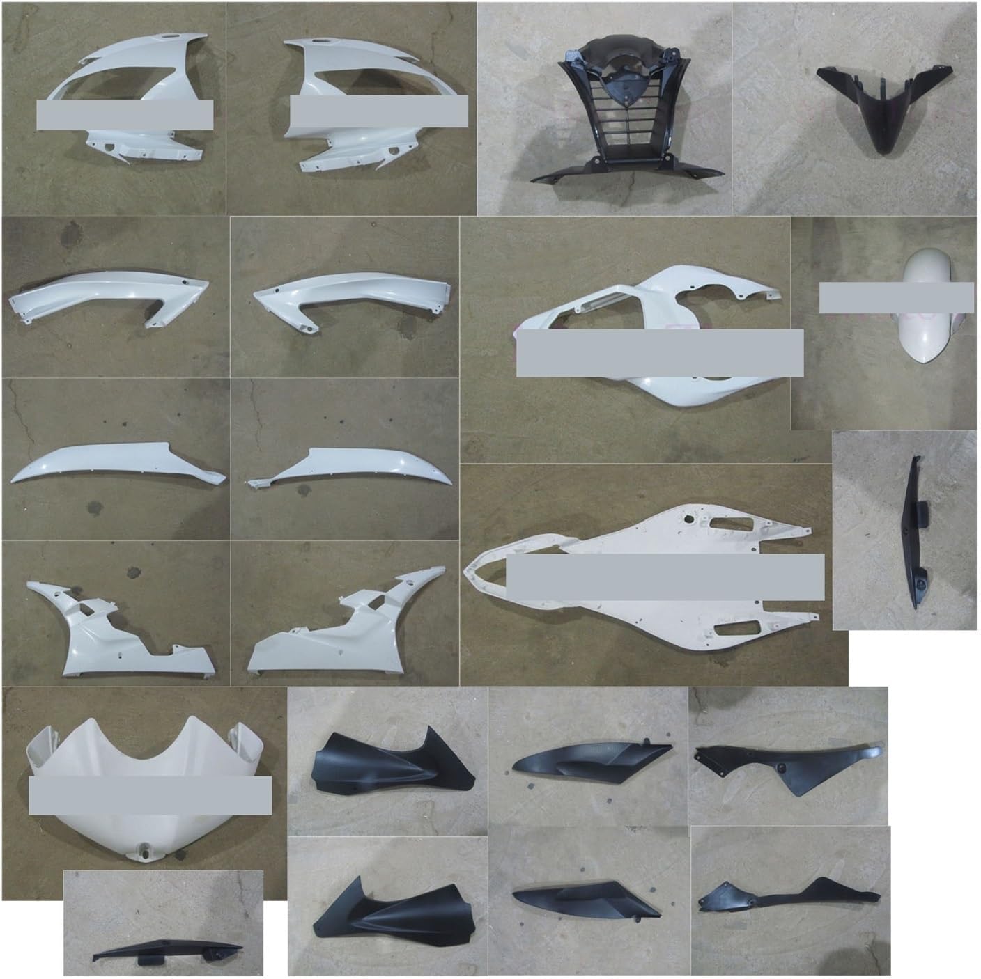 Side Spoiler Cowl for YZFR6 2006 2007 06 07 Fairing kit bodywork Rear Tail Front Upper Nose Motorcycle Side Wind Deflector