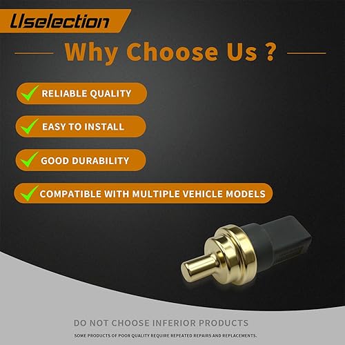 Miniatura 7 de 06A919501A Sensor de temperatura del refrigerante compatible con Audi TT VW Beetle CC EOS Golf GTI Jetta Passat Tiguan Touareg 06A919501B 06A919501