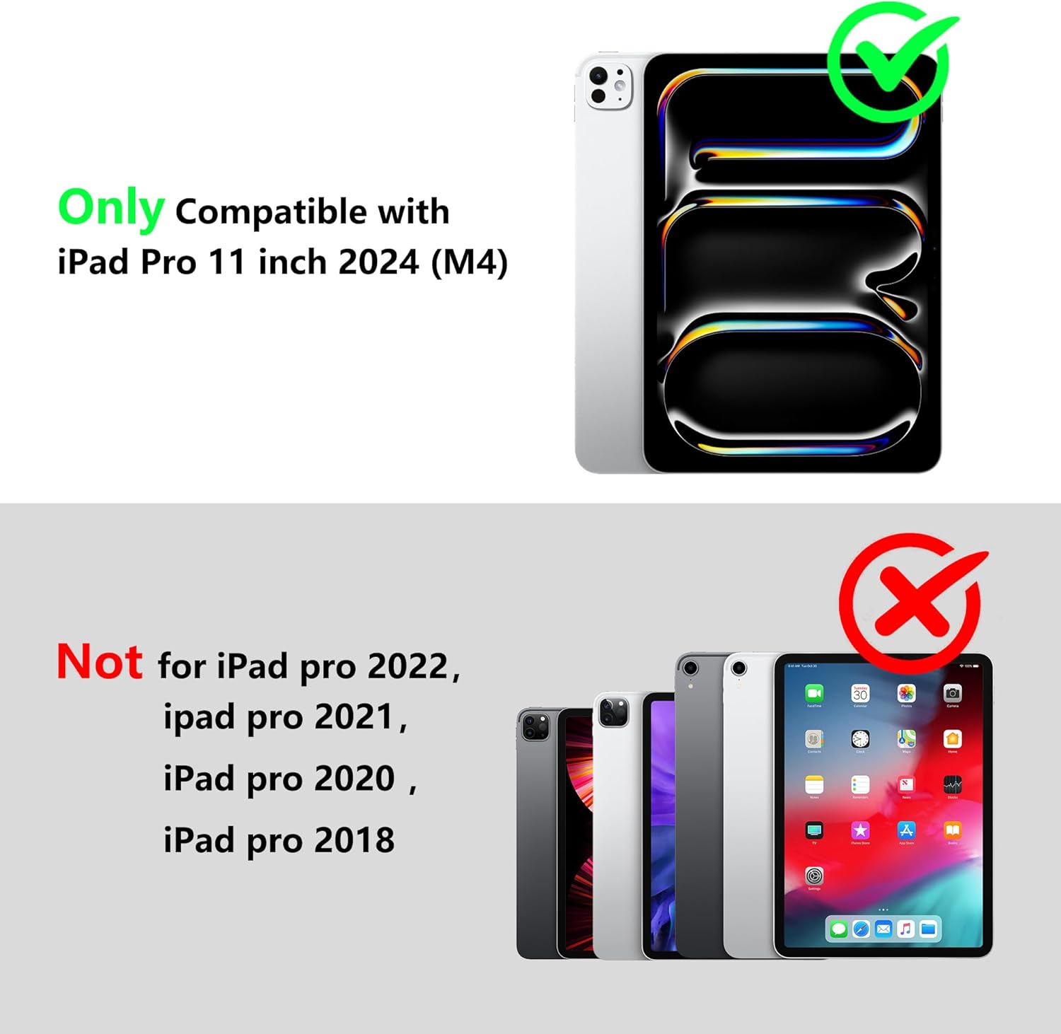 ShellBox Case Waterproof, Shockproof, and Drop-Proof Case with Built-in Screen Protector-Ideal for Swimming,Surfing,Camping,and Business Activities for New iPad Pro 11 inch 2024 (Back, 11 Inches)