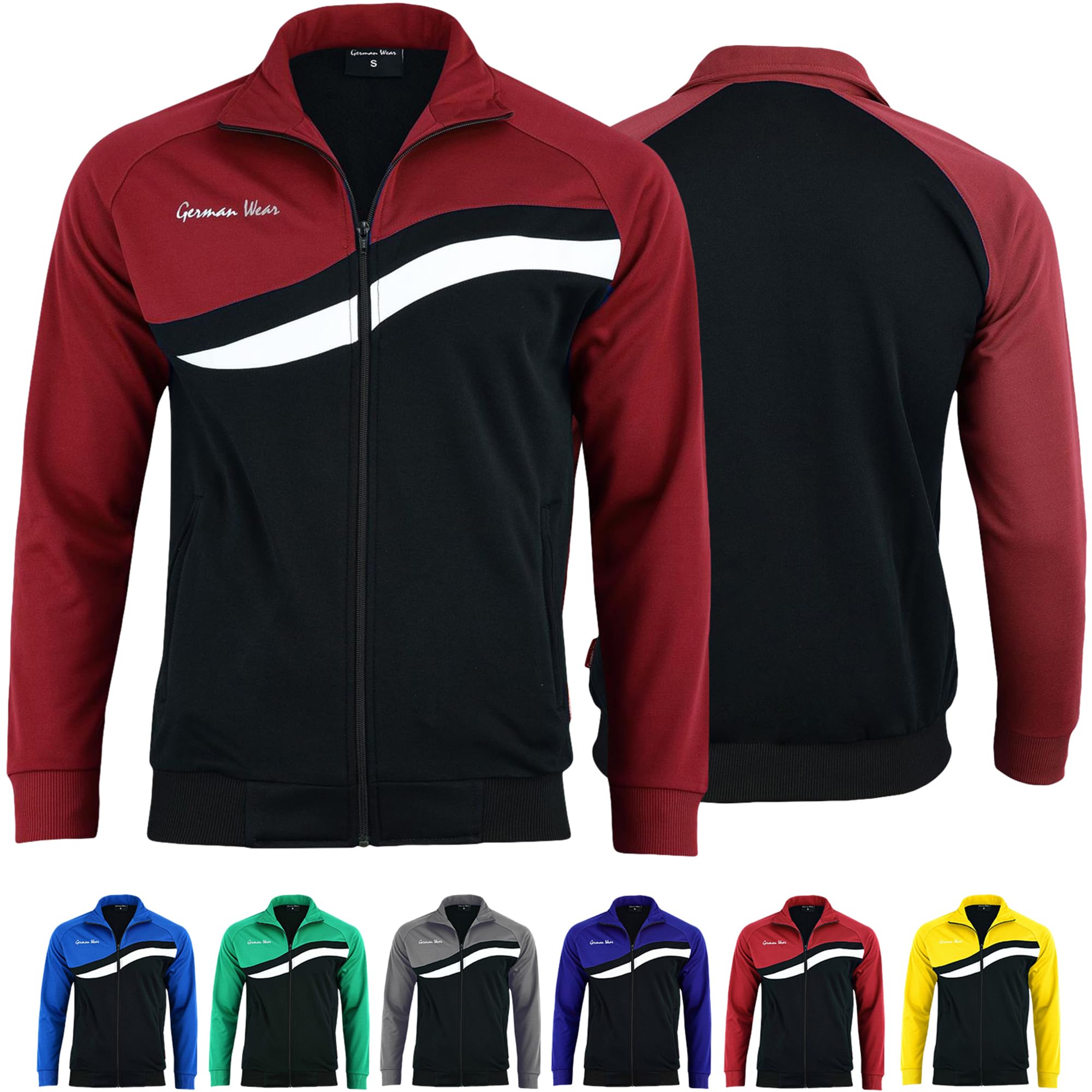 German Wear STRIKER Herren Trainingsjacke Sportjacke Joggingjacke