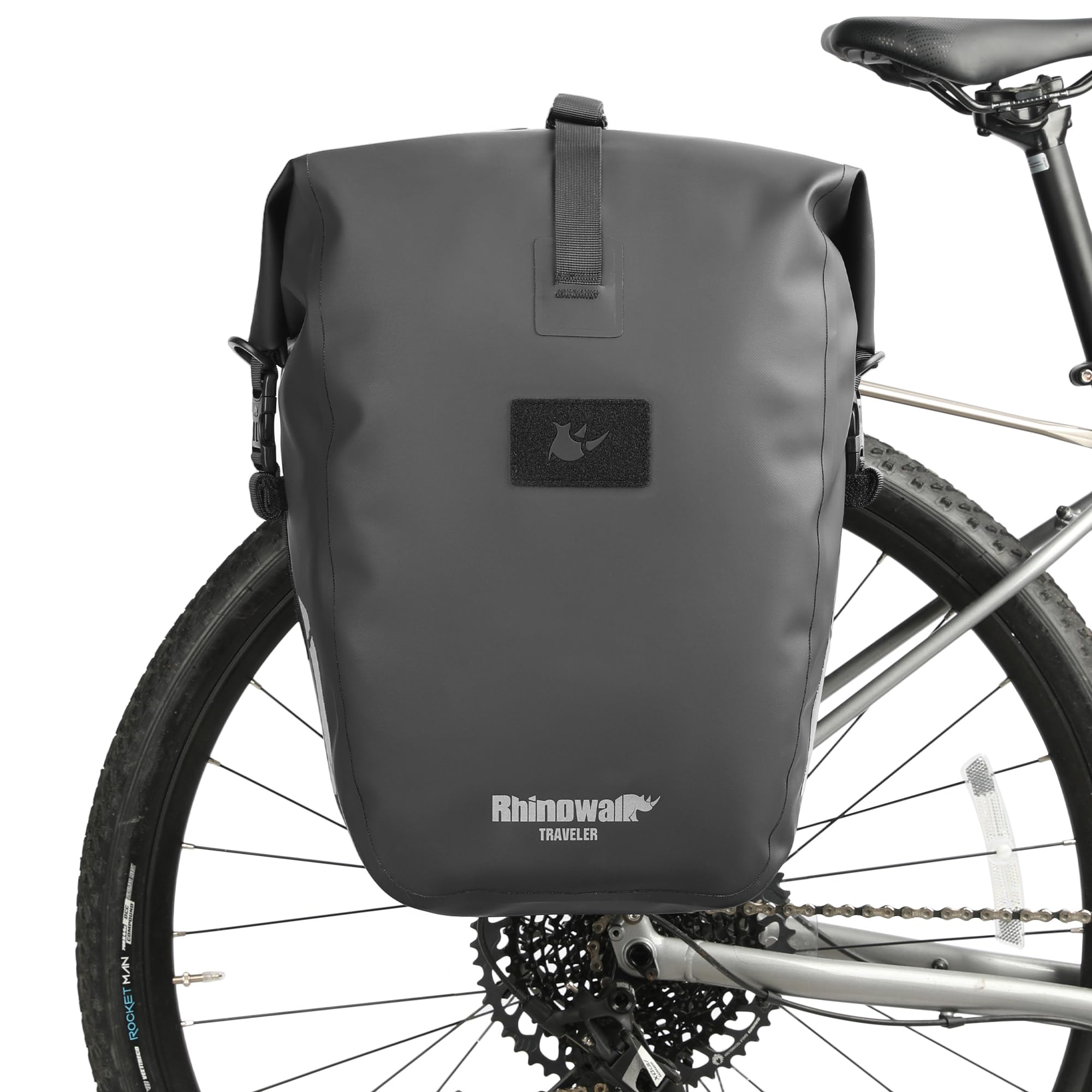 Rhinowalk Bike Pannier Bag 25L Waterproof Motor Pannier Backpack Shoulder Bag Laptop Panniers Professional Cycling Accessories (1 PCS)