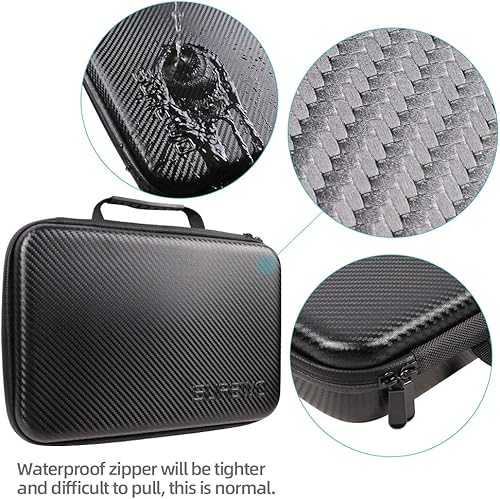 Miniatura 5 de SUREWO Funda de transporte impermeable compatible con GoPro Hero 10987(2018)65 negro, AKASOCamparkYI cámara de acción y más (tamaño grande)