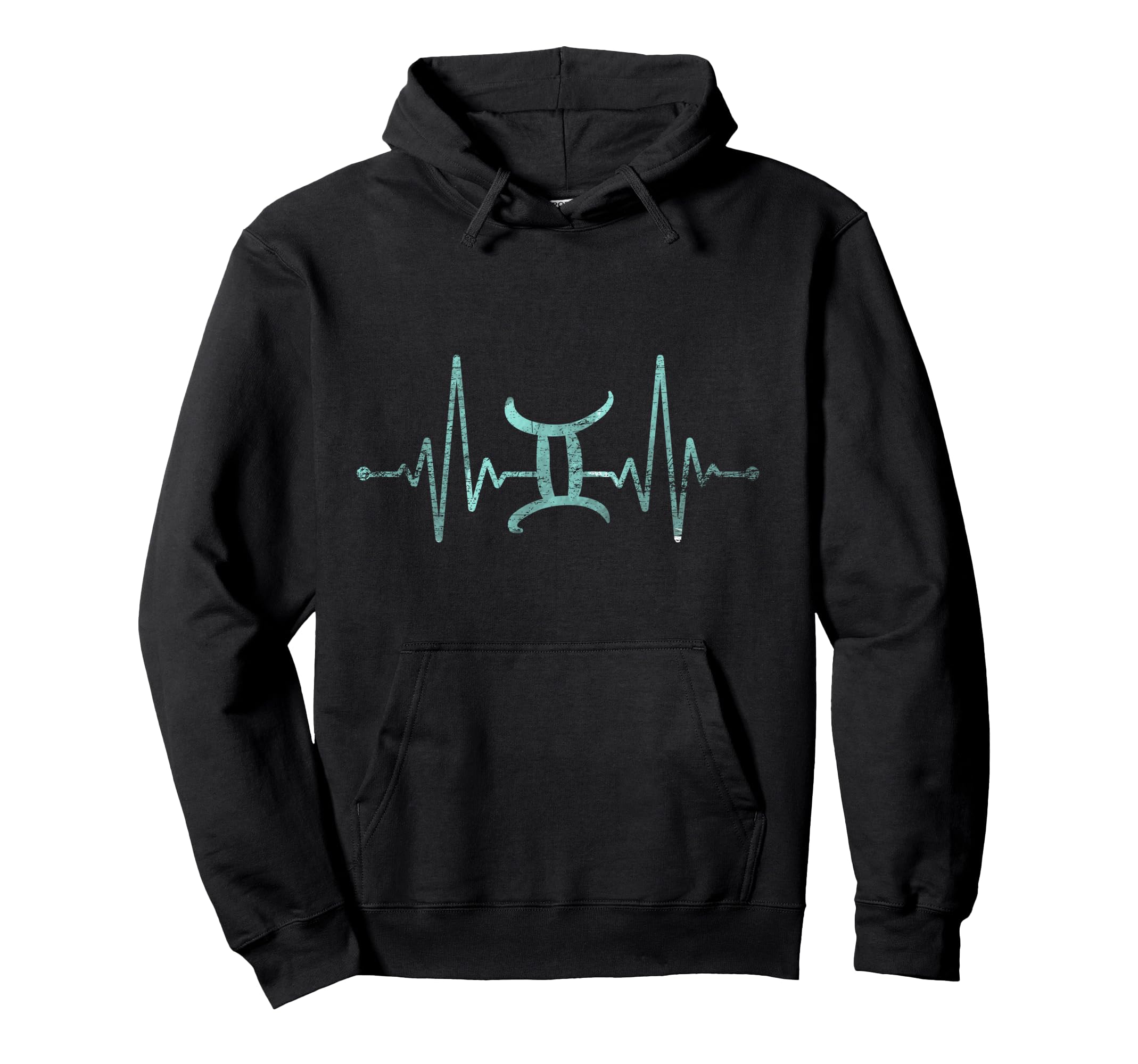 Astrology Lover Gift Idea Heartbeat Gemini Pullover Hoodie