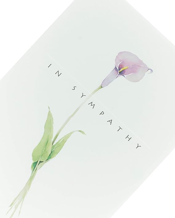 UK Greetings | Sympathy Card | Delicate Design | With Envelope