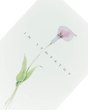 UK Greetings | Sympathy Card | Delicate Design | With Envelope