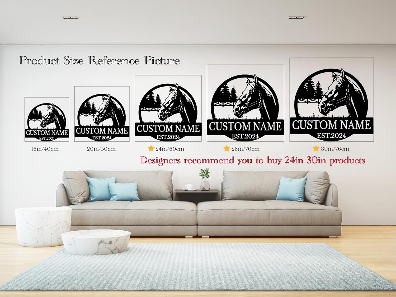 Custom Metal Horse Sign,Metal Horse Wall Art,Outdoor Horse Ranch Sign,Western Horse Barn Decor,Personalized Horse Farm Sign,Horse Stable Sign Decor, Horse Riding Sign,Cowboy Gift (Style-2)