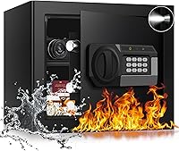 HomeSafe 1.6 Cu Ft Fireproof Waterproof Safe for Home - Digital Keypad Lock, Anti-Theft Alarm, Steel Box for Documents Jewelry Valuables