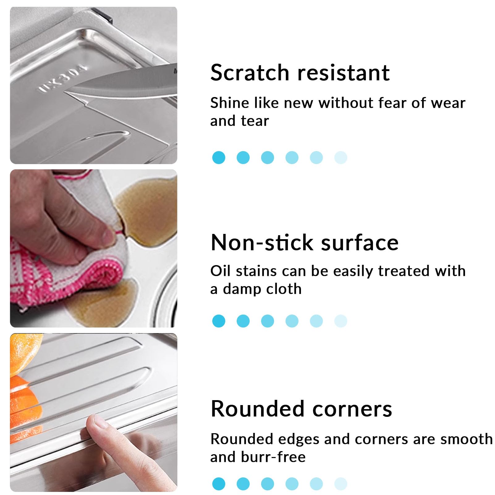 Évier de Cuisine en Acier Inoxydable - Poste de Travail extérieur autoportant avec établi et Robinet, lavabo Utilitaire pour buanderie, Garage, Jardin ou intérieur, Gain de Place