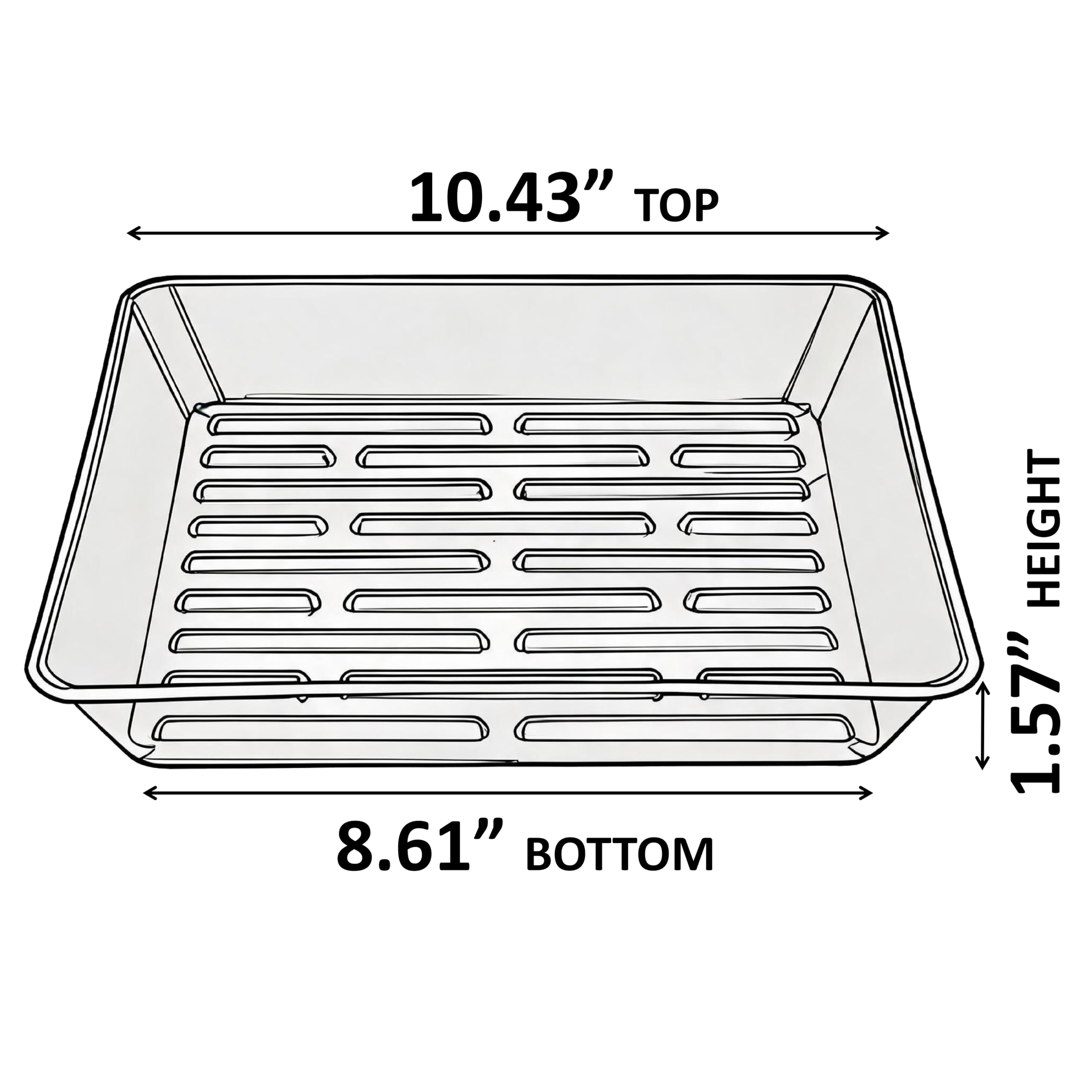 Plant Saucers - 6 Pack 10 Inch Drainage Trays -2 Plant Saucers - 6 Pack 10 Inch Drainage Trays -2