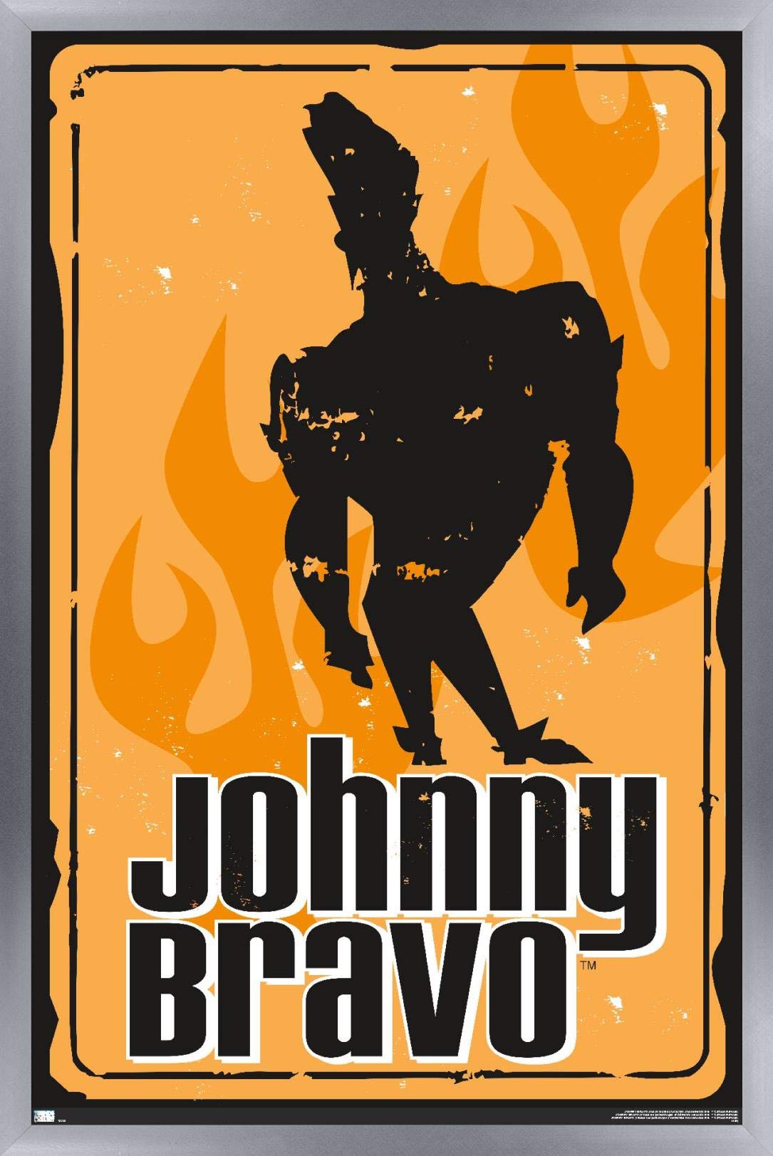 Affiche Johnny Bravo grand format poster mural vintage déco chambre ado