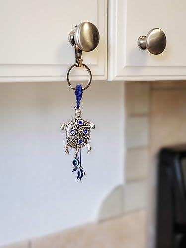 Miniatura 7 de LUCKBOOSTIUM Evil Eye Animal Keychain & Protection, Evil Eye Car Hanging Ornament, Rear View Mirror Accessories, Home Decor