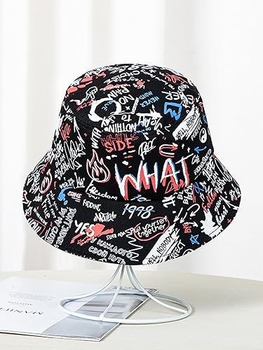 Miniatura 7 de Nanwansu Sombrero de pescador con estampado reversible plegable unisex para hombres y mujeres, gorra de pescador de playa