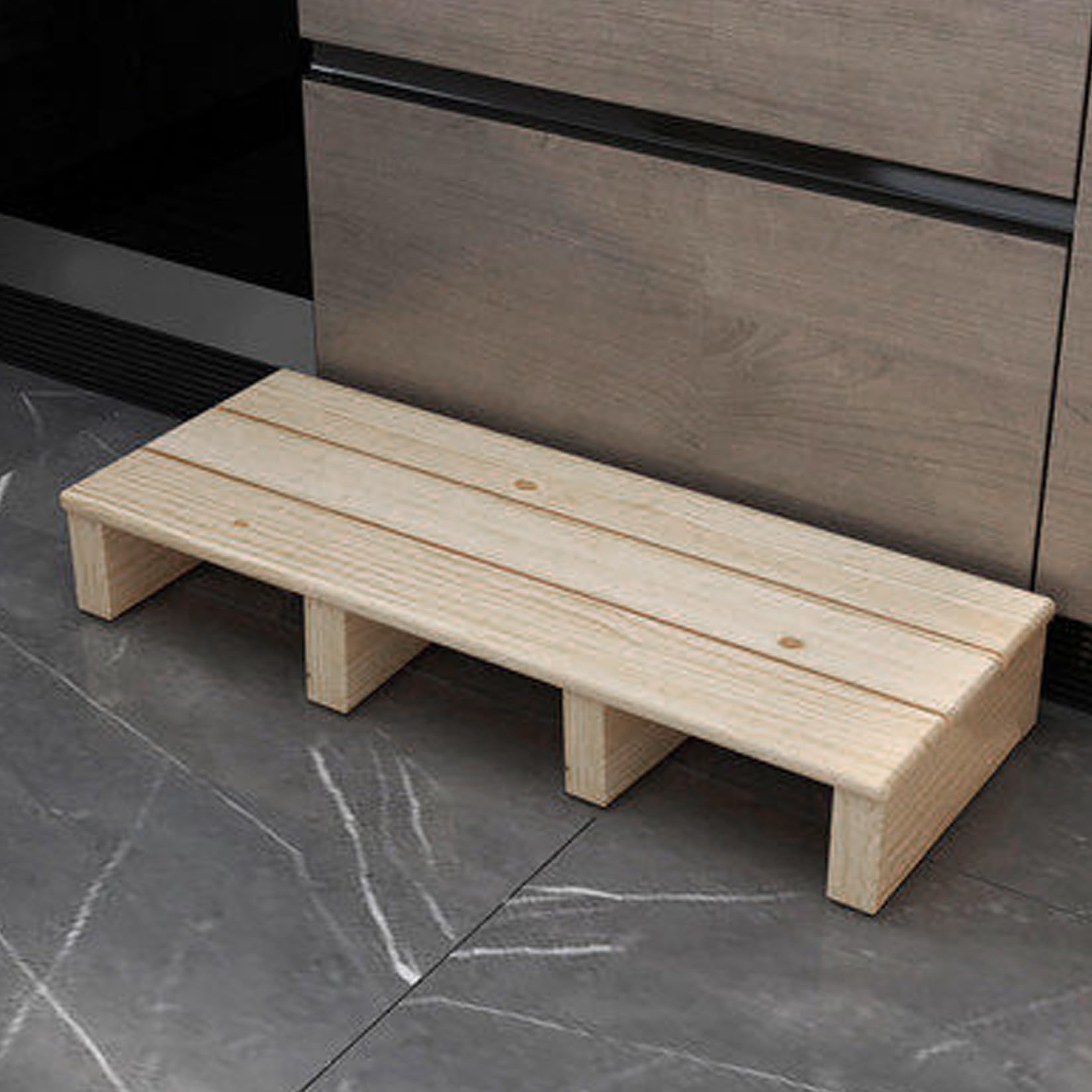 Wooden Step Stool Indoor & Outdoor,Long solid wood step stool for loft beds