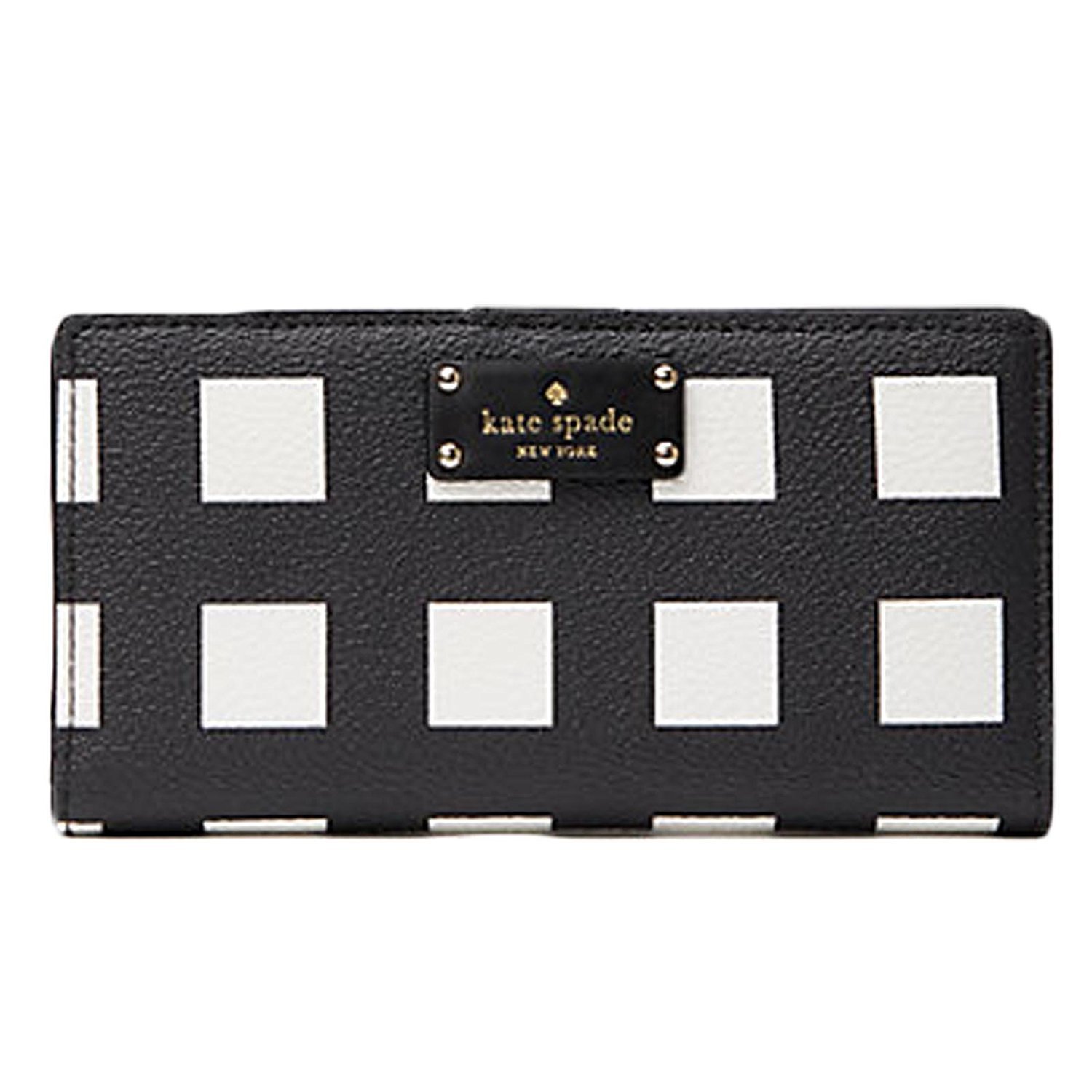 Kate Spade Grove Street Stacy Printed Pop Art Check Wallet
