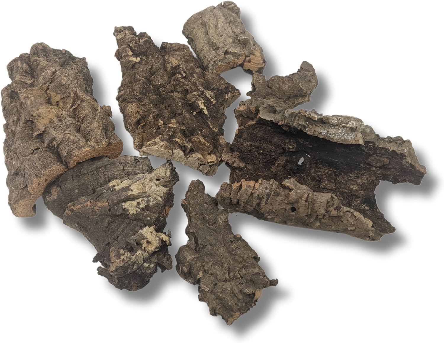 Cork Bark Bits – for Orchids, Airplants, Reptiles, Frogs, Springtails, Isopods, Terrariums, and Crafts (8)