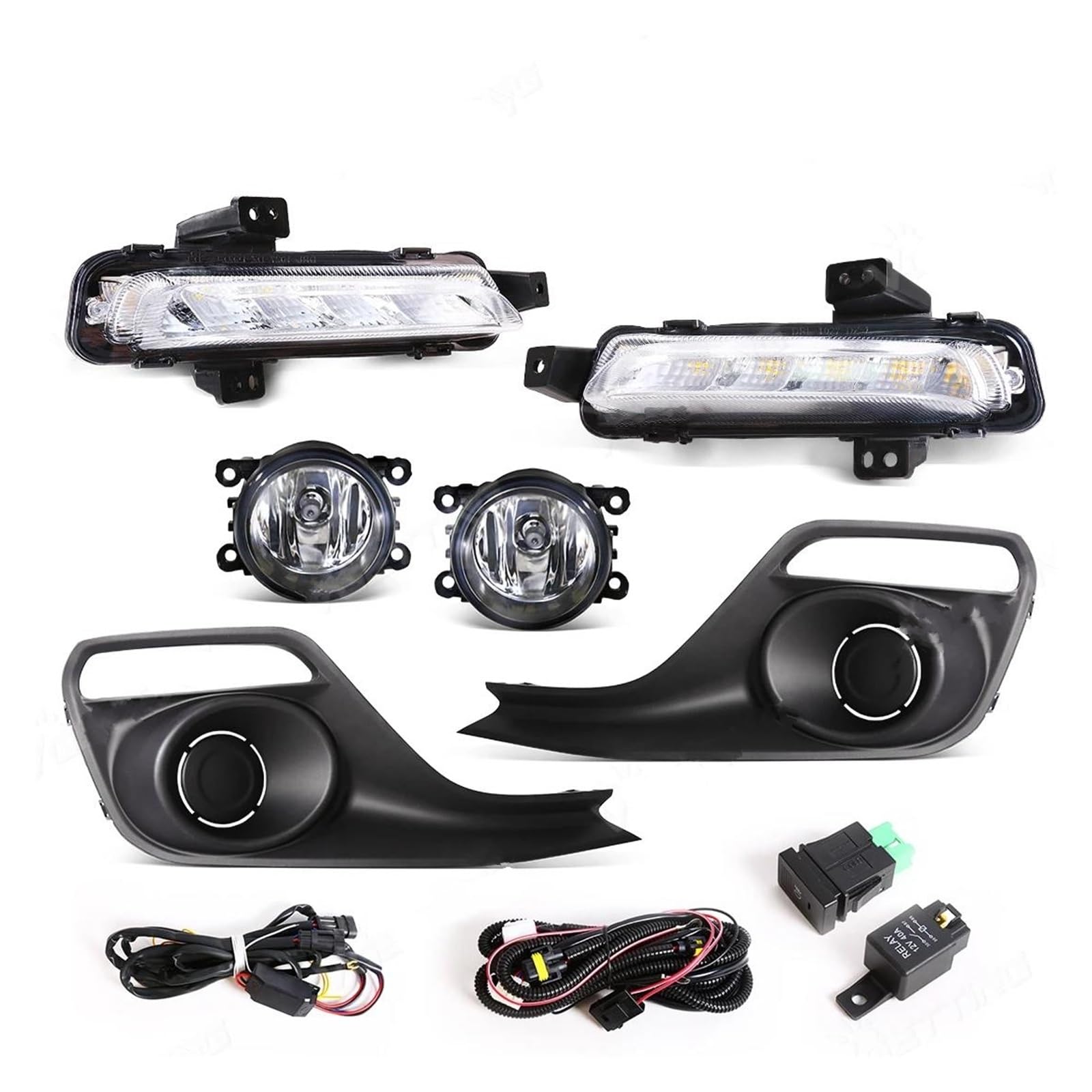 IITA direzione dinamici Lampada Fendinebbia Anteriore A LED Bianca Luce Diurna Per Suzuki Indicatore Direzione DRL Con Interruttore A Filo Accessori 12V