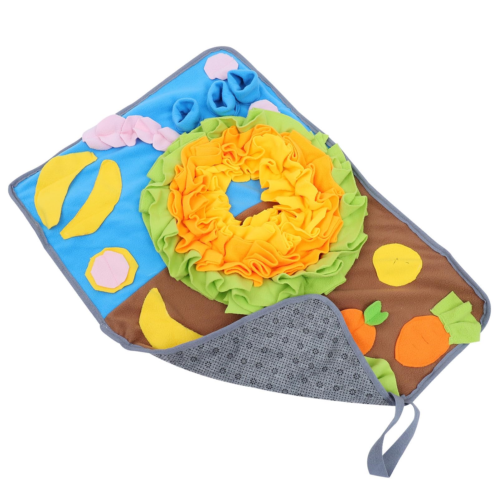 Tapis d'alimentation pour lapins en polaire et tapis de recherche de nourriture