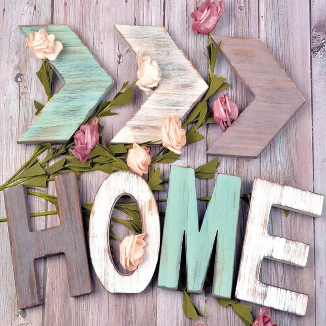 Own4b Home Cross Stitch Kits Stamped, Printed Pattern 11Ct 14.2X14.2 Inch Diy Embroidery Kit (Home)