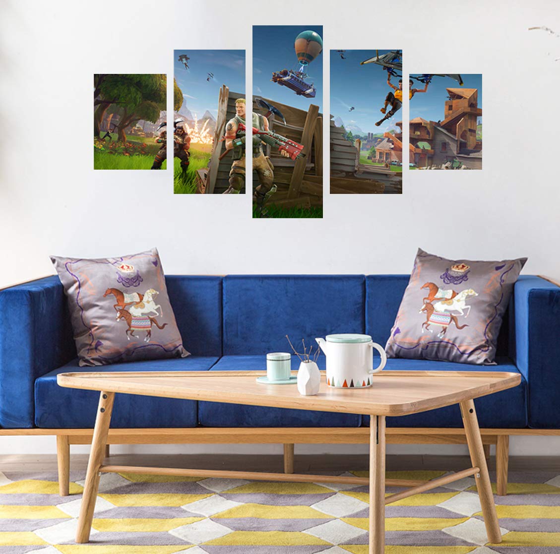 Cadre Fortnite Poster Fortnite Sur Toile 30x45cm - Décoration Murale Gaming Pour Chambre Ou Salon Chapitre 5