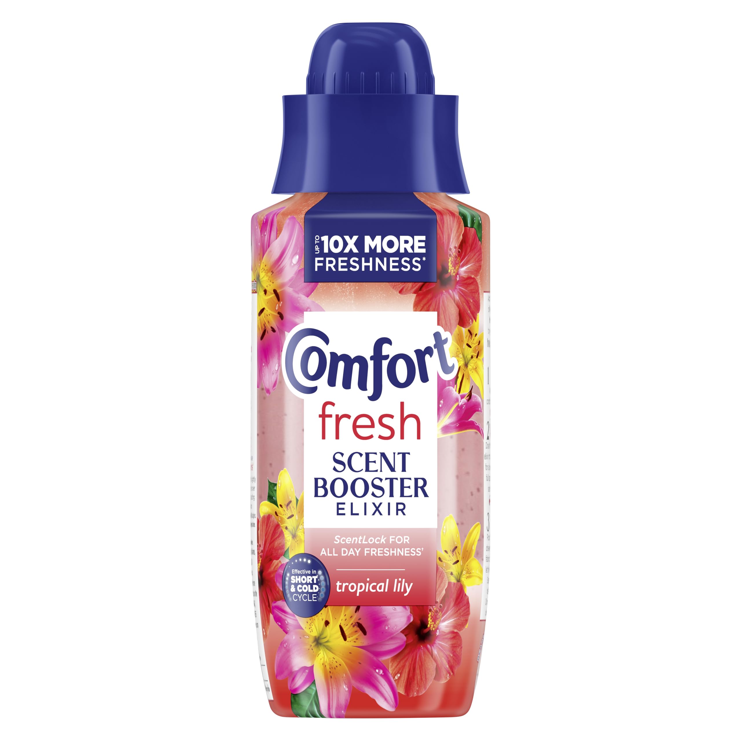Comfort Fresh Tropical Lily Scent Booster with ScentLock Technology Elixir for up to 10x More Freshness* 342 ml