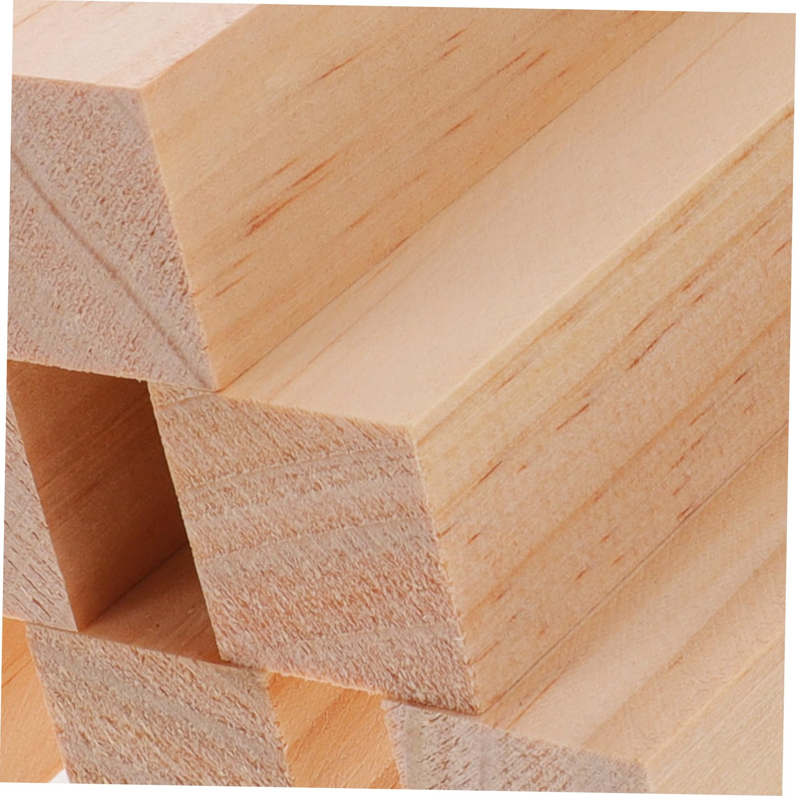TEHAUX 10piezas Bloques De Madera De Sin Terminar Perfectos Para Manualidades