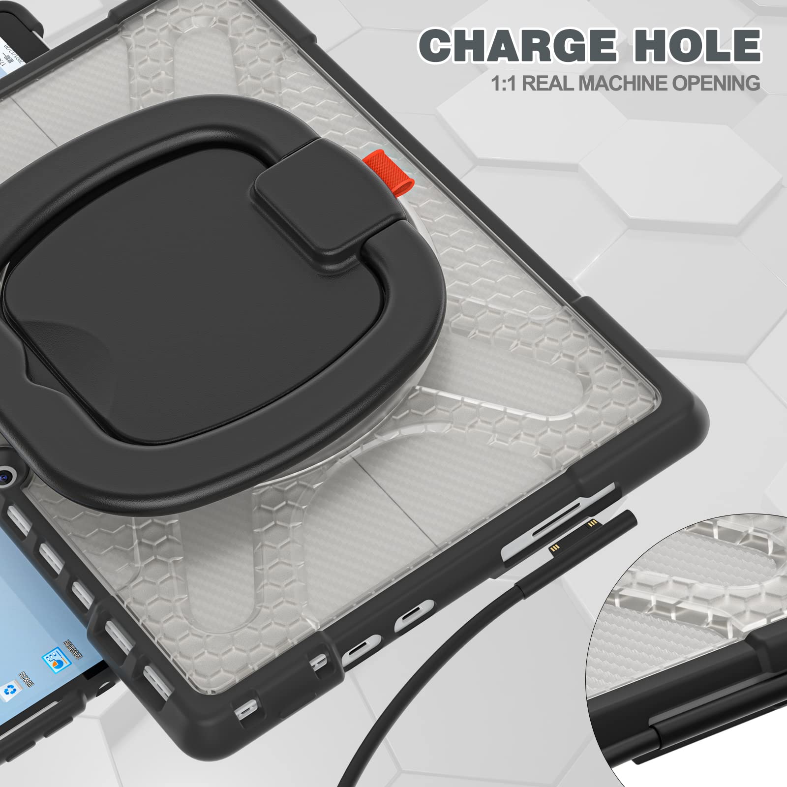 Microsoft Surface Laptop 7 FINTIE Custodia Per Microsoft Surface Pro 8 13 Pollici 2021, Antiurto Cover Microsoft Surface Go - Foto 7