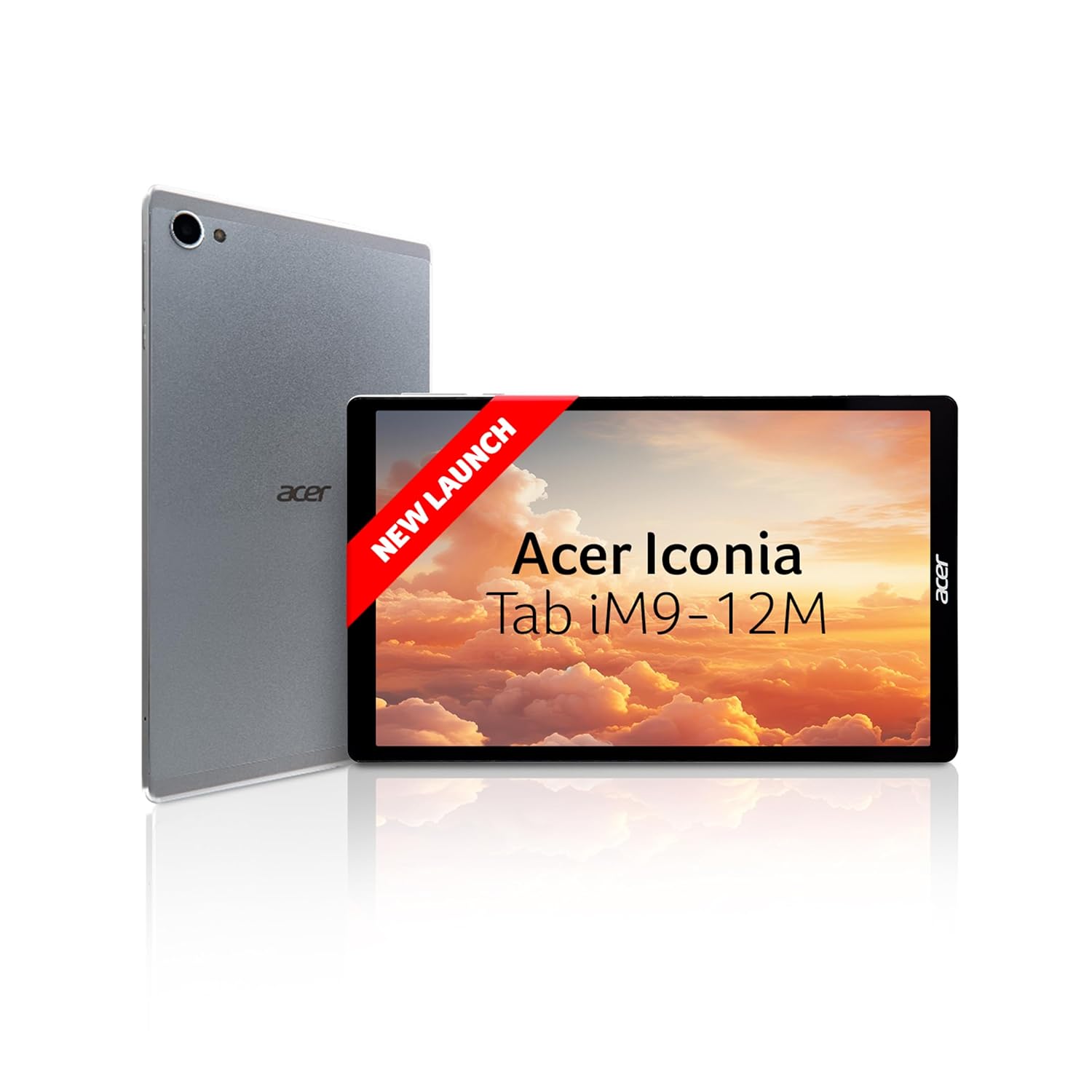 Acer Iconia Tablet iM9-12M,22.09 cm (8.7″) WXGA IPS Display, 400 Nits, 4GB /64GB eMMC, 8+5 MP Dual-Camera, Slim Metal Body, Wi-Fi5+4G LTE, Android 14, BT 5.2, Silver.Free Flipcover & Wired Earphone