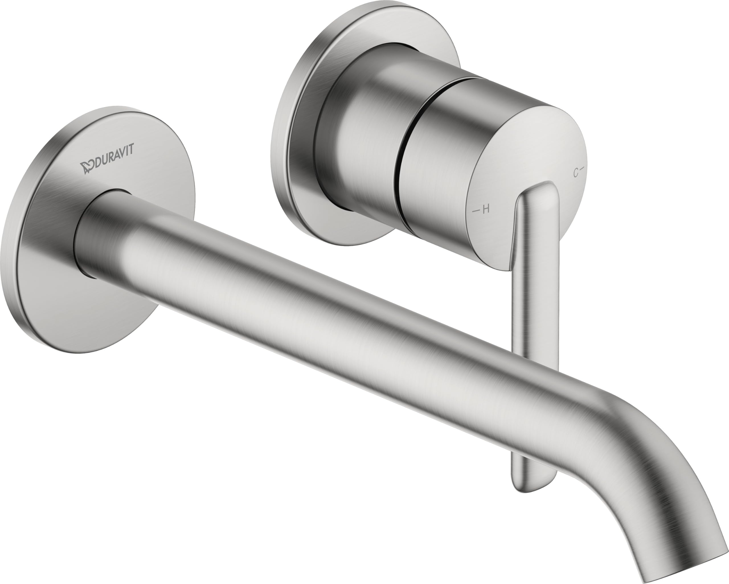Duravit Balcoon armatura umywalkowa, podtynkowa, kran łazienkowy, armatura łazienkowa, stal nierdzewna szczotkowana