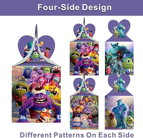Miniatura 3 de humicide 12 piezas de suministros de fiesta de Monsters Inc, cajas de dulces de Monsters Inc, cajas de regalo para decoraciones de cumpleaños de la