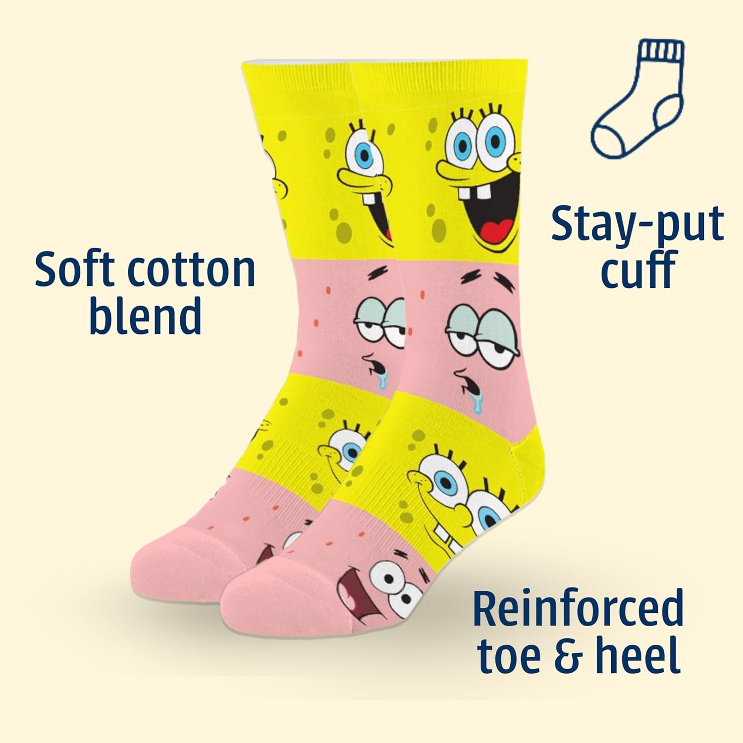 Odd Sox – Big Kids 8-Pack Novelty Themed Crew Socks Bundle-Shoe Sizes 3–5 – Soft, Comfortable, Great Durable Gift for Kids - Image 5