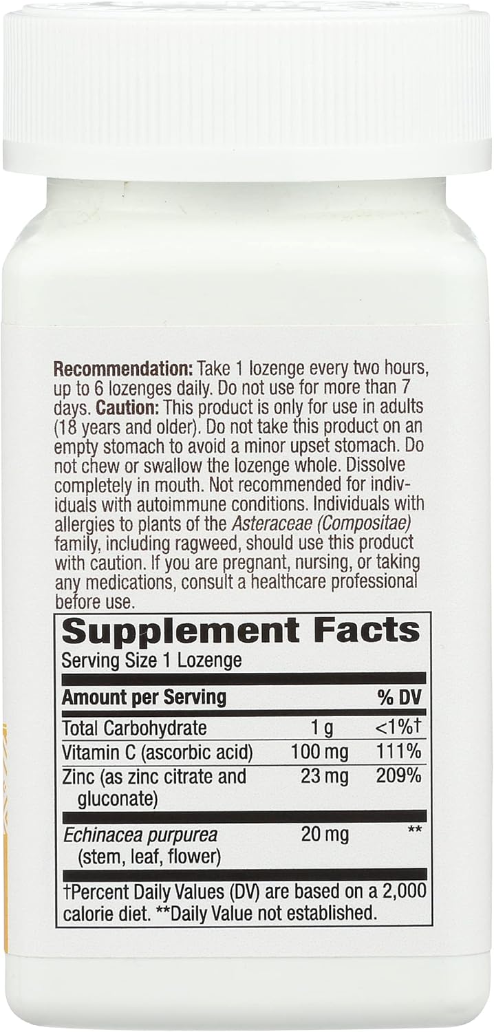 Nature's Way Zinc Natural Berry - 60 Lozenges