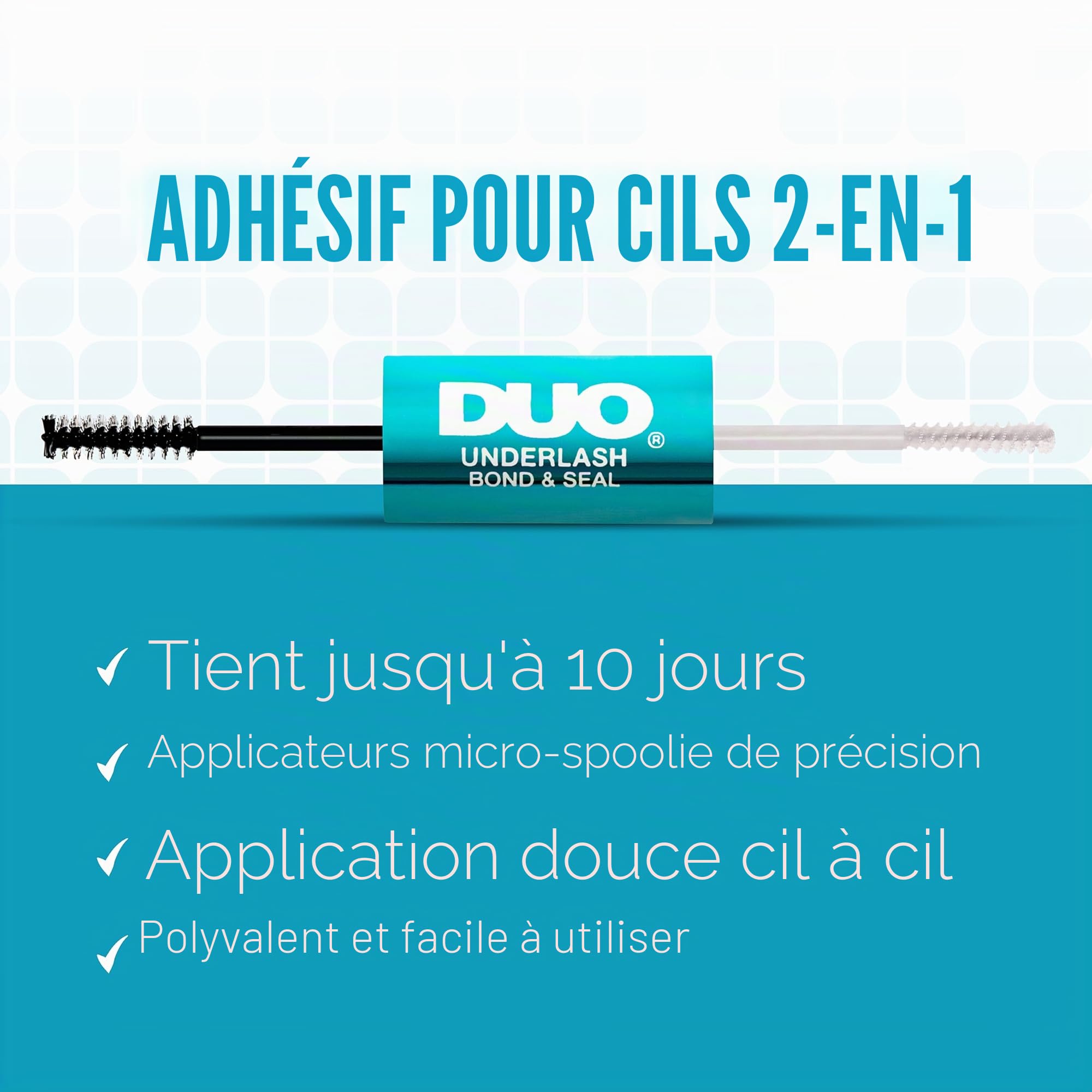 Duo Underlash Bond & Seal Colle pour cils jusqu'à 10 jours, adhésif à forte tenue Striplash, 5 g (lot de 1)