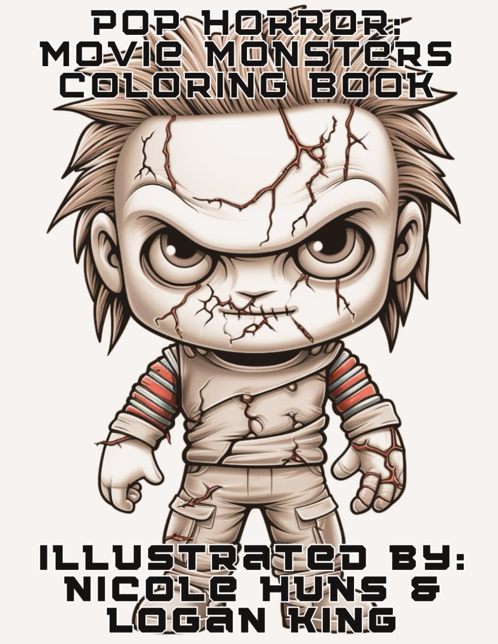 Pop Horror: Movie Monsters Coloring Book: Horror movie characters, Adult Coloring Book, Halloween Coloring Book