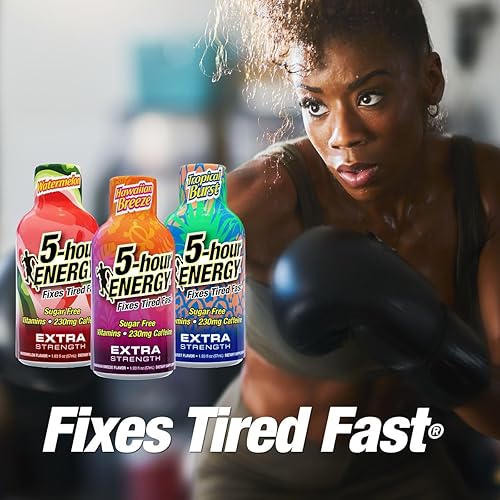 Miniatura 4 de 5-Hour Energy Extra Strength Shots - Paquete variado de 30 unidades (1.93 onzas líquidas), sabor Tropical Burst, brisa hawaiana, sandía