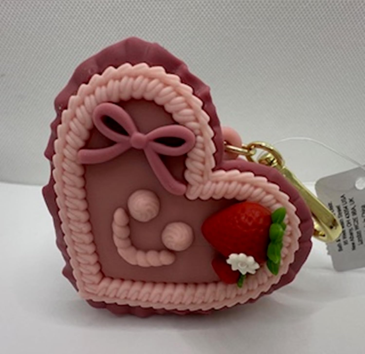 Valentine's Day Strawberry Heart Cake Hand Sanitizer Holder
