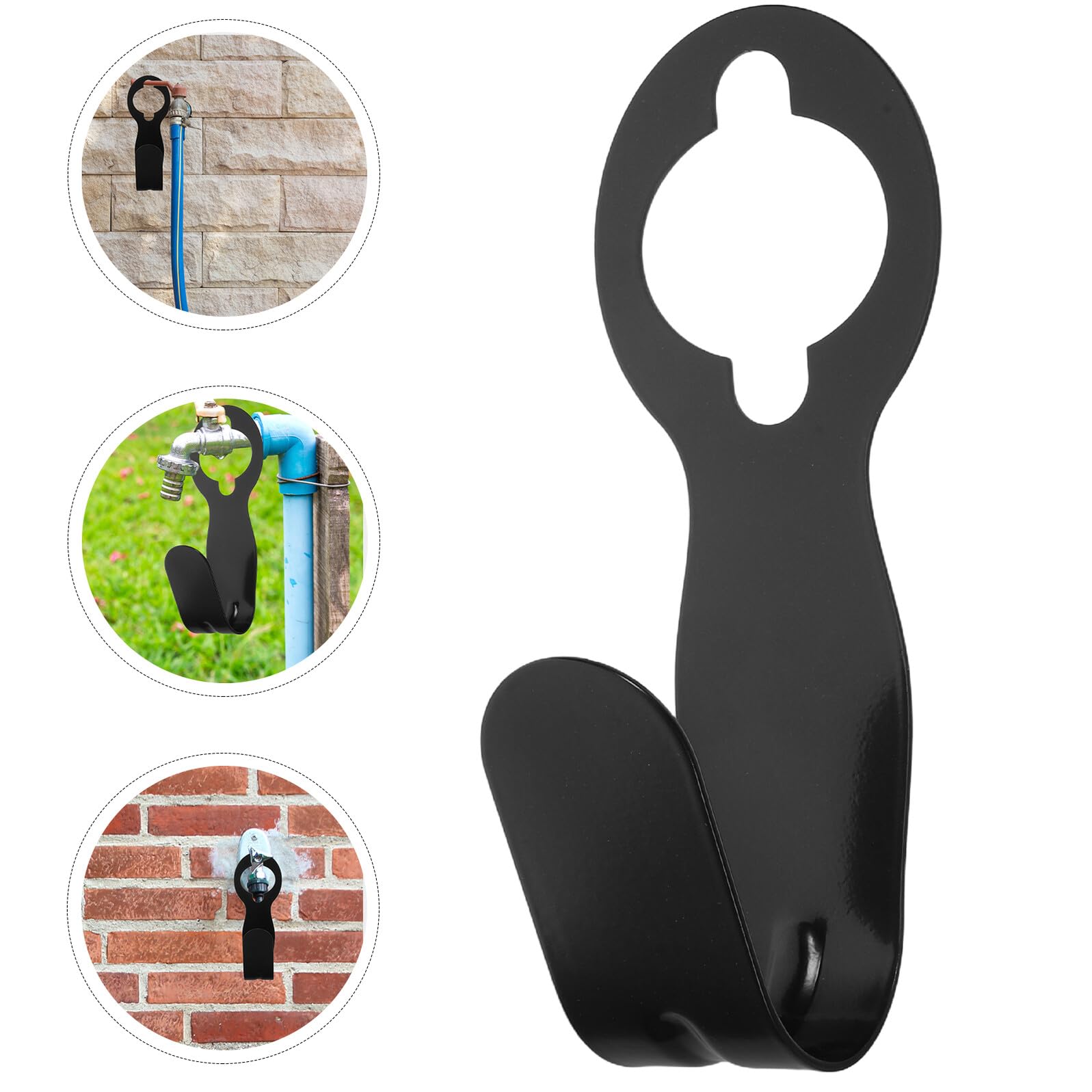 VICASKY Gancio in Ferro per Tubo da Giardino 2pezzi Porta Tubo Acqua Estensibile per Lavello Auto Terrazza