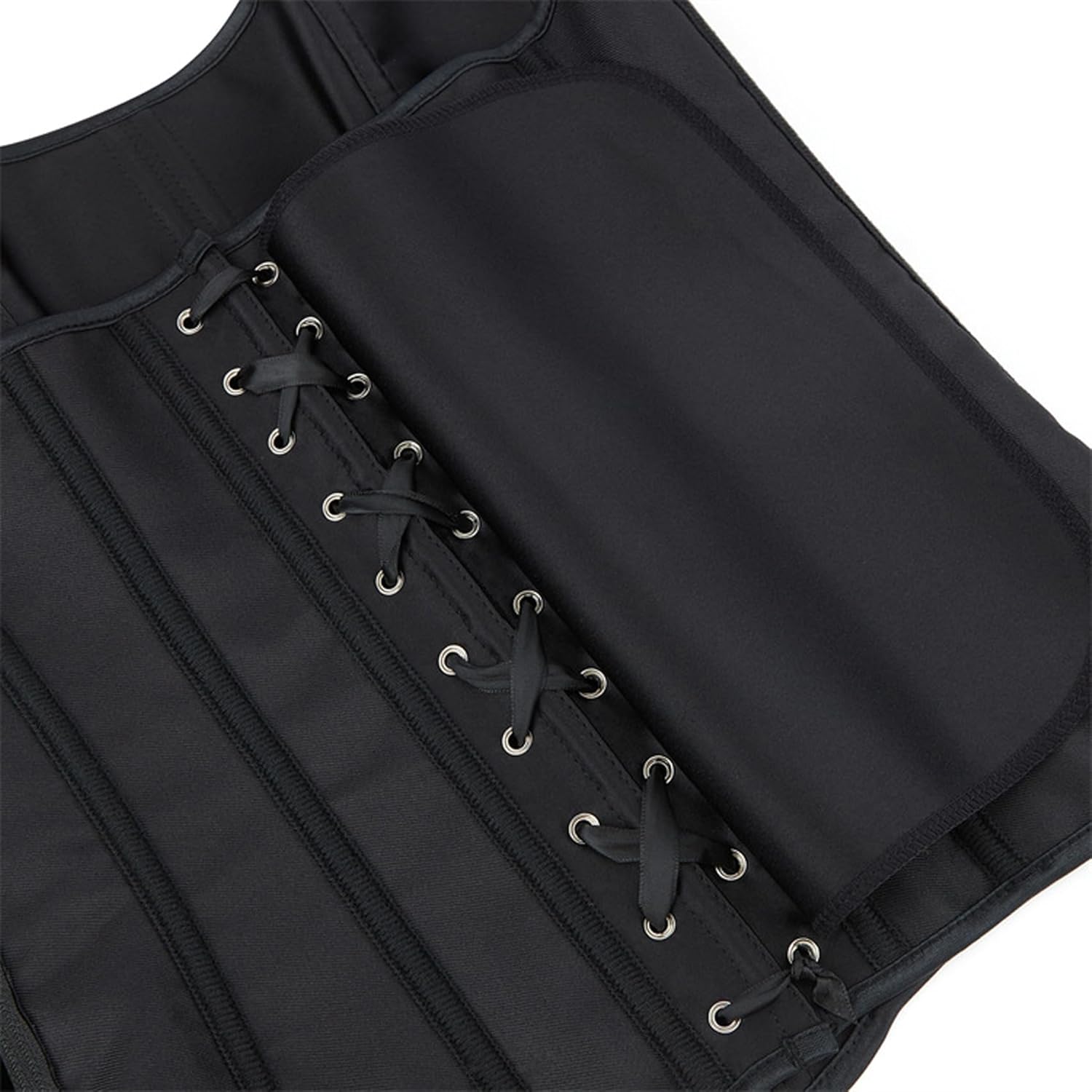 VEENDEO Women's Princess Renaissance Corset Floral Ruched Sleeves Elegant Costume Overbust Waist Cincher Bustier - Image 6