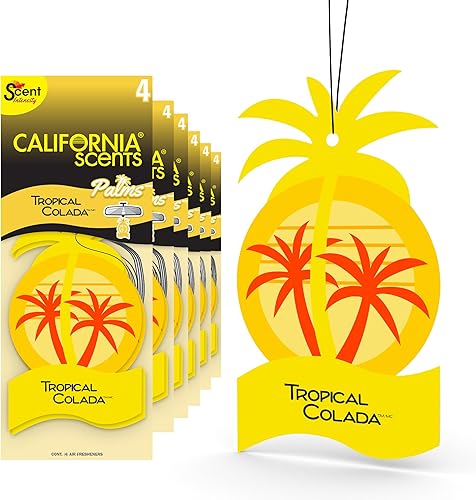 Vista 9 de California Scents Ambientador para coche Palms Ice Paper (6 x 4 unidades)