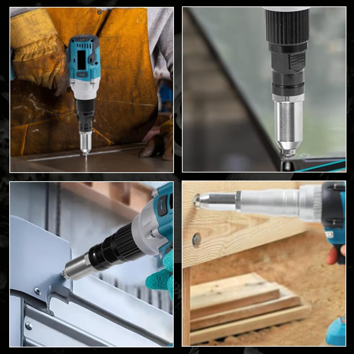 Makita 18 V Pinza rivettatrice a batteria senza spazzole 20.000 N 2,4-4,8 mm LED
