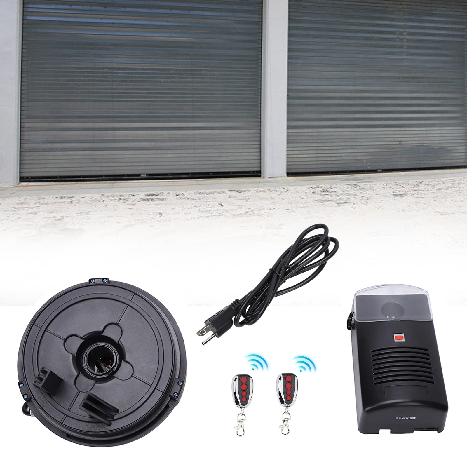 Automatic Garage Door Opener Motor – 250N Power, 2 Remotes, Battery Backup, For Roll-Up Doors Up To 250lbs