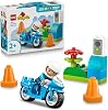 LEGO DUPLO Kasabası Mavi Polis Motosikleti 10471-2 Yaş ve Üzeri Çocuklar için Memur Figürü, Koniler ve Trafik Işıkları İçeren Eğitici Oyuncak Yapım Seti, Çocuklar için Hediye Fikri 11 Parça