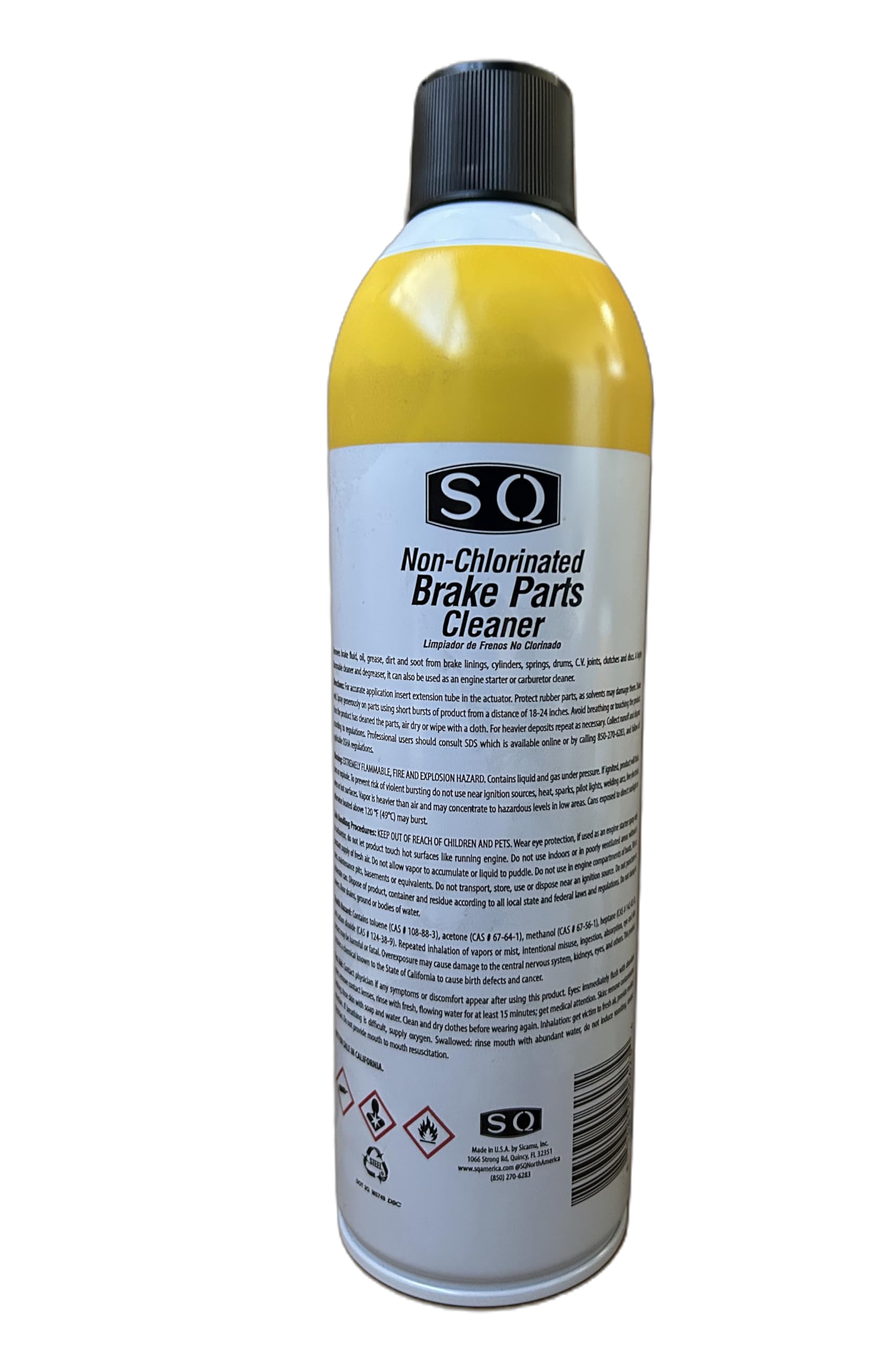 SQ Brake Cleaner Non Chlorinated, 36 Pack, 14.5 OZ per can