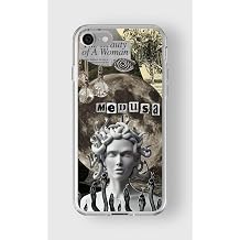 Iphone 7 Ve 8 ile Uyumlu Medusa Tasar m Bask l   effaf K l f 4