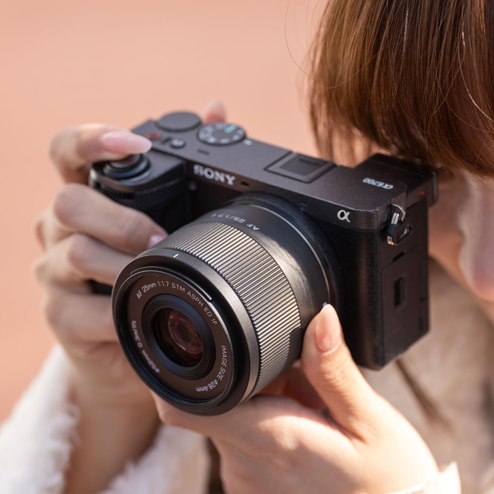 VILTROX Objectif 25 mm f/1.7 F1.7 avec mise au point automatique, grande ouverture, APS-C, objectif de poche Dispo FE, compatible avec les appareils photo Sony E-Mount A6400 A6500 A6600 A6700 ZV-E10