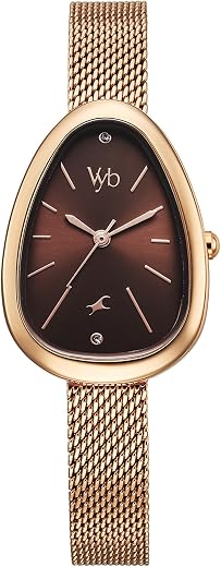Fastrack Vyb Prodigy Quartz Analog Brown Dial Watch for Women