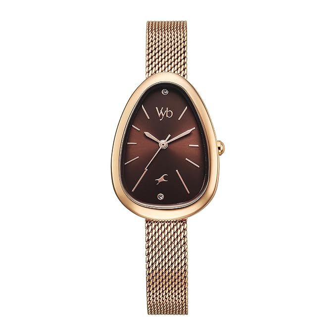 Fastrack Vyb Prodigy Quartz Analog Brown Dial Watch for Women